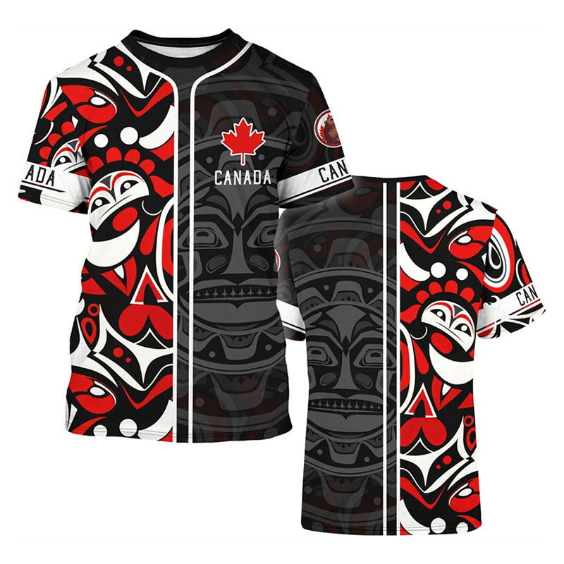 Street Fashion Canada - 男性用カエデの葉がプリントされた3D Tシャツ,人気のTシャツ,原宿服,鹿柄,ストリートファッション,新しいコレクション2022