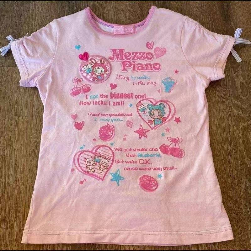ヴィンテージかわいいキュートな半袖 Tシャツ女性 Y2K ク - Street Fashion Y2K のレビューと価格