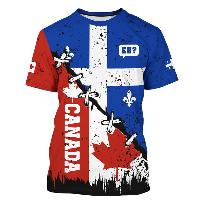 男性用カエデの葉がプリントされた3D Tシャツ,人気のTシャ - Street Fashion Canada のレビューと価格