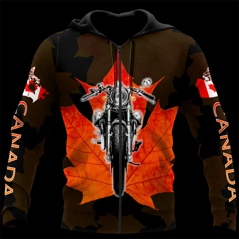男性と女性のためのcanadaメープルリーフ3Dプリントパー - Street Fashion Canada のレビューと価格