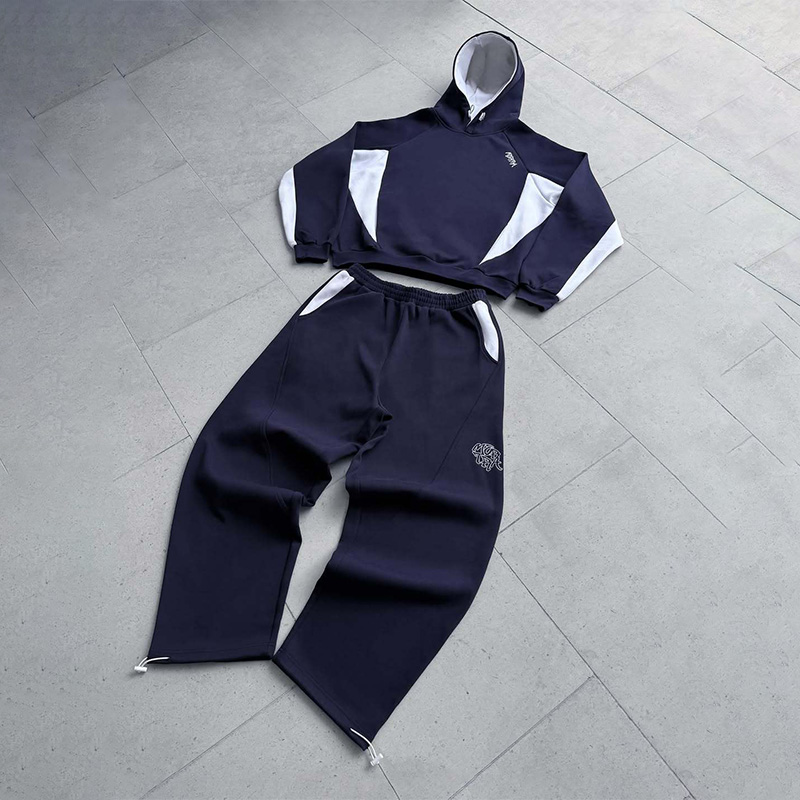 秋冬メンズY2Kストリートウェア ヴィンテージカラーブロック - Street Fashion Y2K のレビューと価格